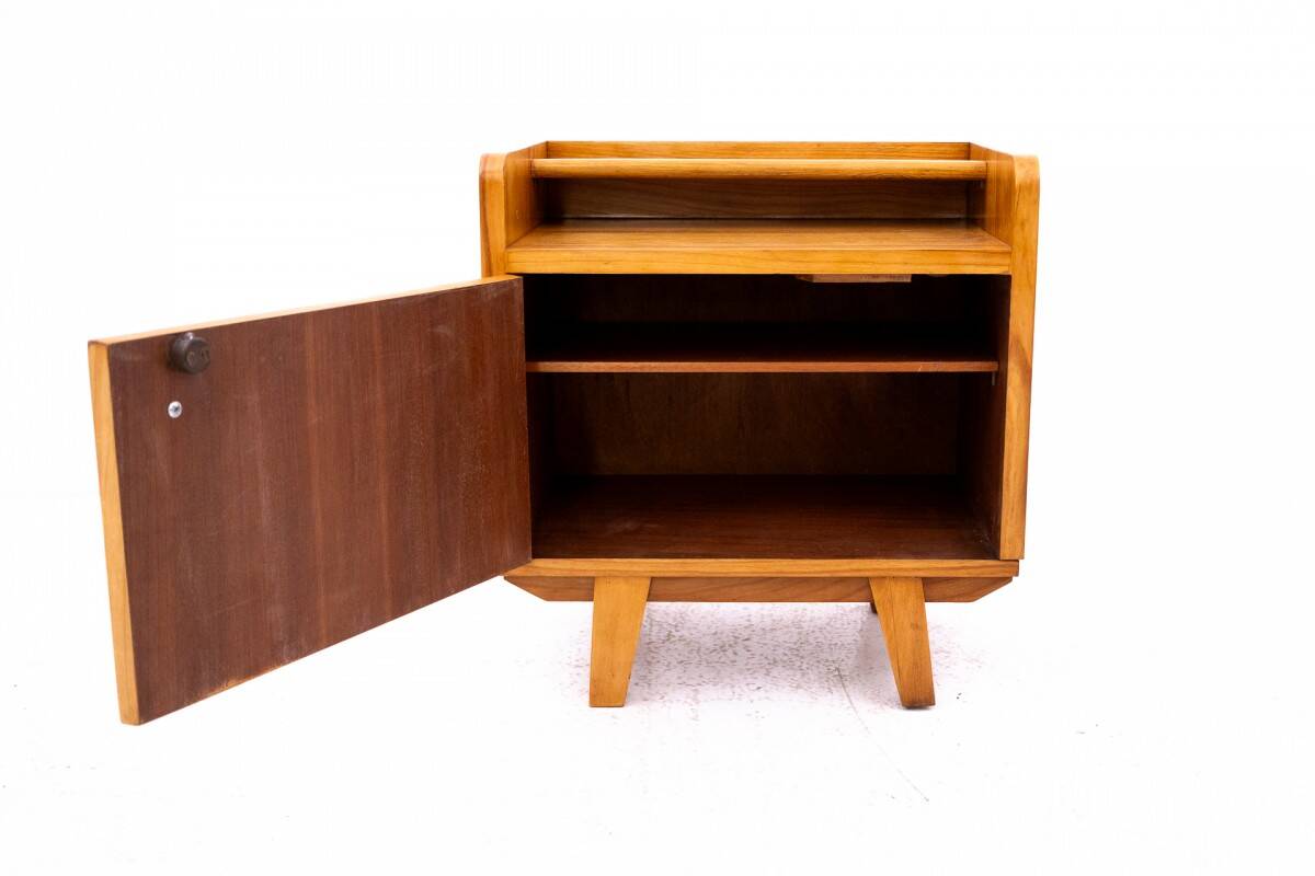 Pair of Art Deco bedside tables, Poland, 1950s.