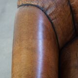 Vintage Sheepskin Leather Club Chair