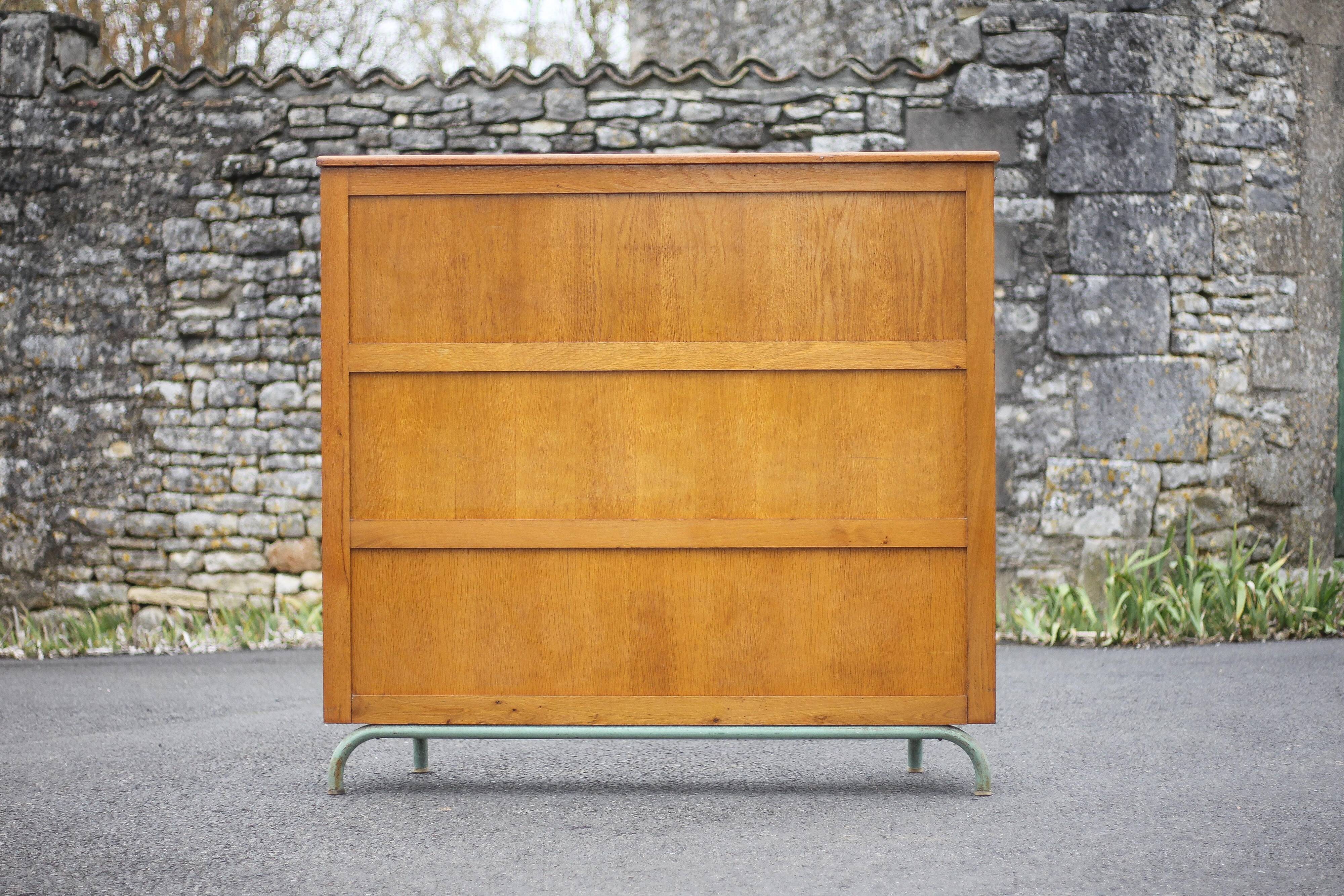 Storage furniture, school furniture, wooden furniture, vintage furniture from the 60s, interior decoration