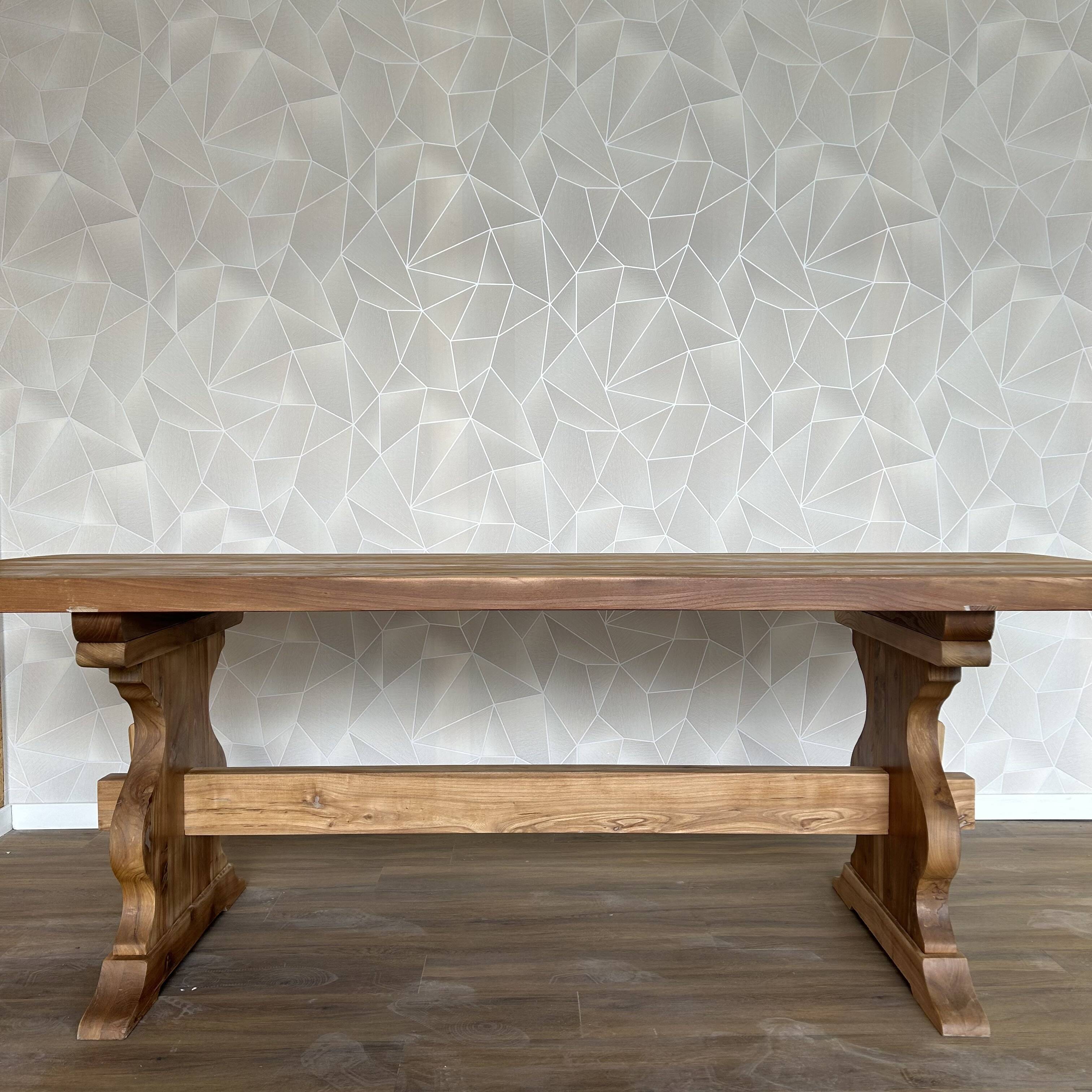 Rare solid wood farm table