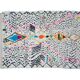 Colorful Berber carpet 252x132cm