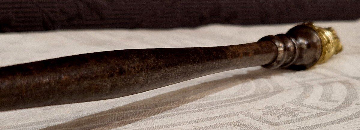 Bronze Gilt and Iron Fireplace Tool Set from the 19th Century