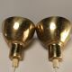 Hans-Agne Jakobsson Perforated Brass Pendants Pair for Markaryd 1960