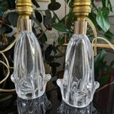 Pair of crystal lamp bases