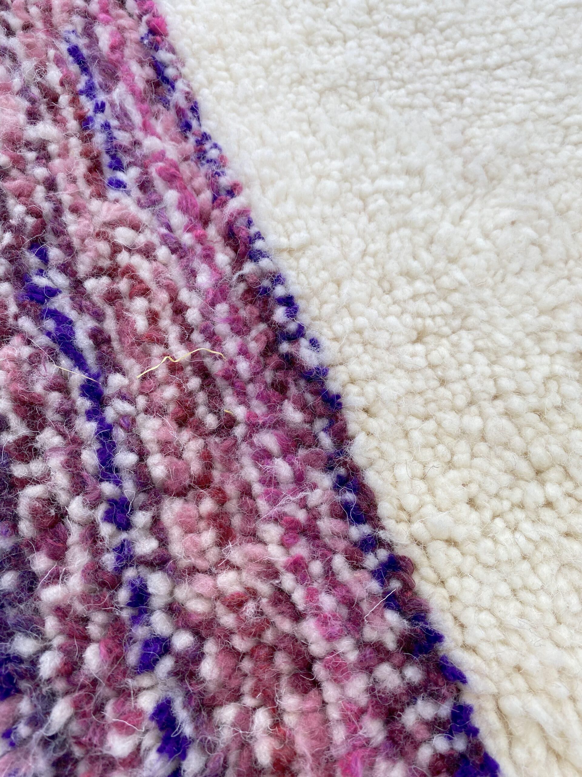 large carpet berbere Beni Ourain new wool 180x270 cm