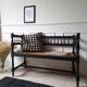 Banc en paille