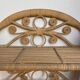 Vintage rattan floor peacock