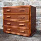 Commodity 4 drawers canning and bamboo - vintage