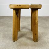 Finnsauna Olof Ottelin brutalist style stool, 1960s