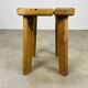 Tabouret Finnsauna Olof Ottelin style brutaliste, années 60