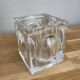 Cube pencil holder in crystal signed Baccarat — Eye Collection, France