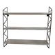 Vintage wood and metal shelf