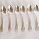 Dessert spoons, silver teaspoons, Félix Frères 18G