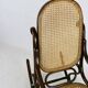 Chaise berçante vintage marron