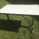 Bistro table with cast iron base