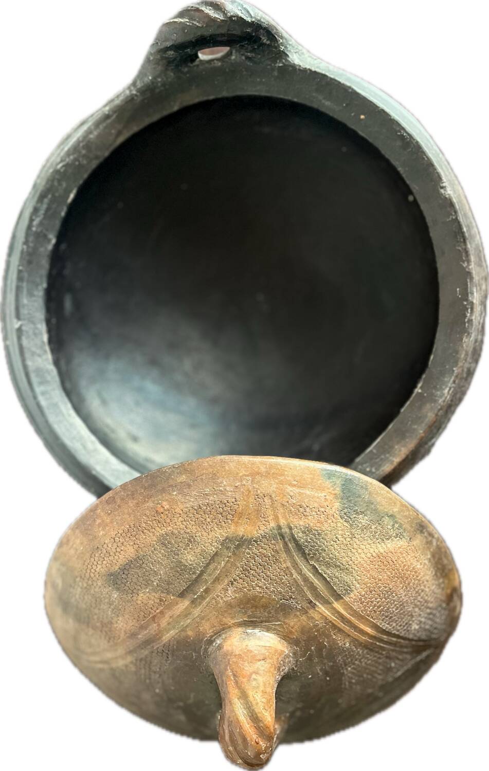 Abron Terracotta Bowls with Clay Lid - African Bowl