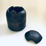 Brutalist Art Studio Pottery Lidded Jar Pot by Jaan Mobach, 1960s