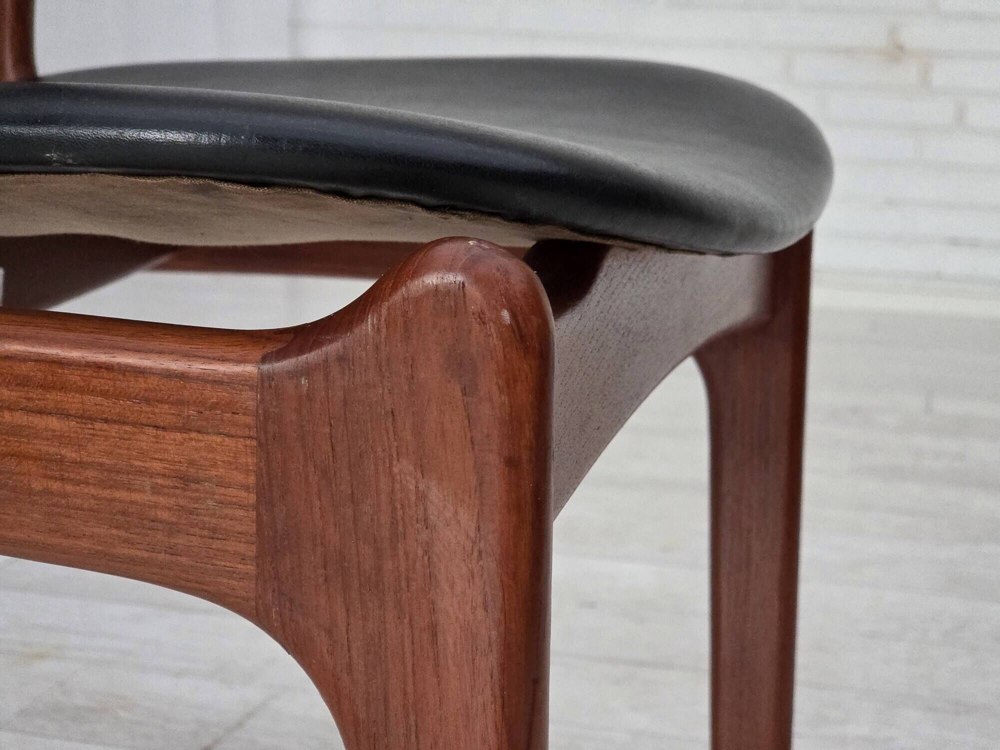 1960s, Danish design by Erik Buch, model 49, pair of chairs, teak wood.