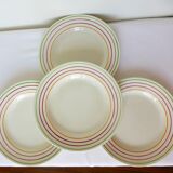 4 flat plates Gien model Jean