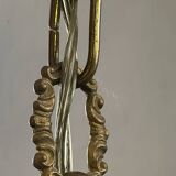 Large 19th century Empire Montgolfière chandelier in bronze and crystal