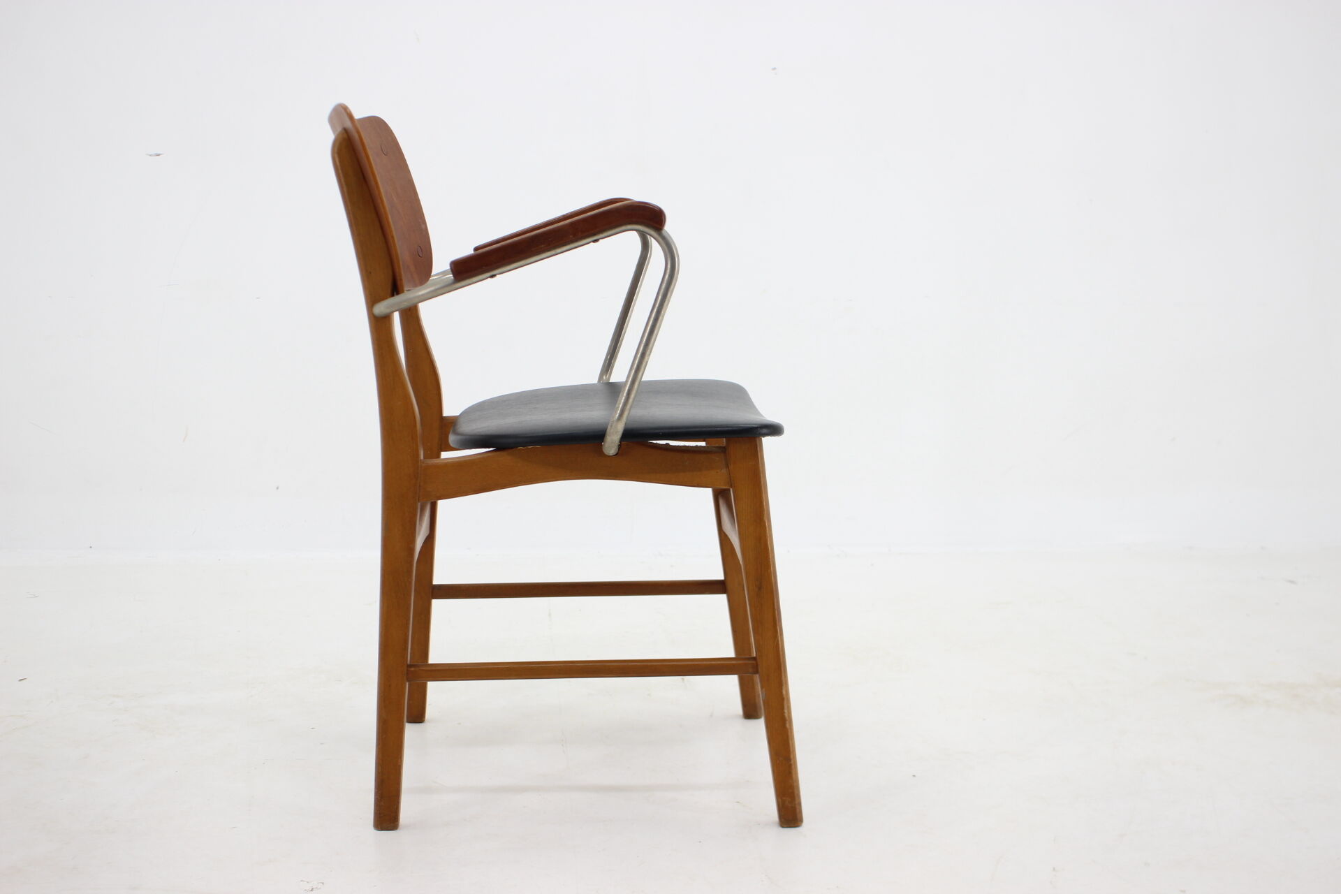 1960s Danish Teak and Beech Armchair