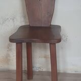 Chaise de vigneron en bois