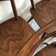 Set of 8 vintage chairs 1960 in beech compass feet