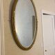 Antique oval gold mirror with floral decoration – 105 × 70 cm Elegant mirror