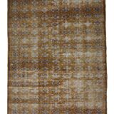 Tapis Oushak Authentique – Tons Moutarde & Ivoire, 175 x 250 cm