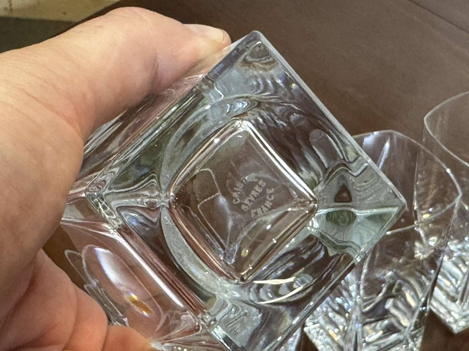 Set of 6 orangeade glasses in Sèvres crystal