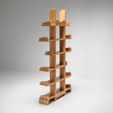 1970s oak shelf