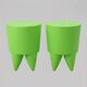 Set of 2 Stools / Chests "Bubu" - Philippe Starck (XO)