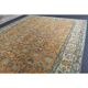 Vintage Turkish Oushak handmade wool cotton orange rug 161x267