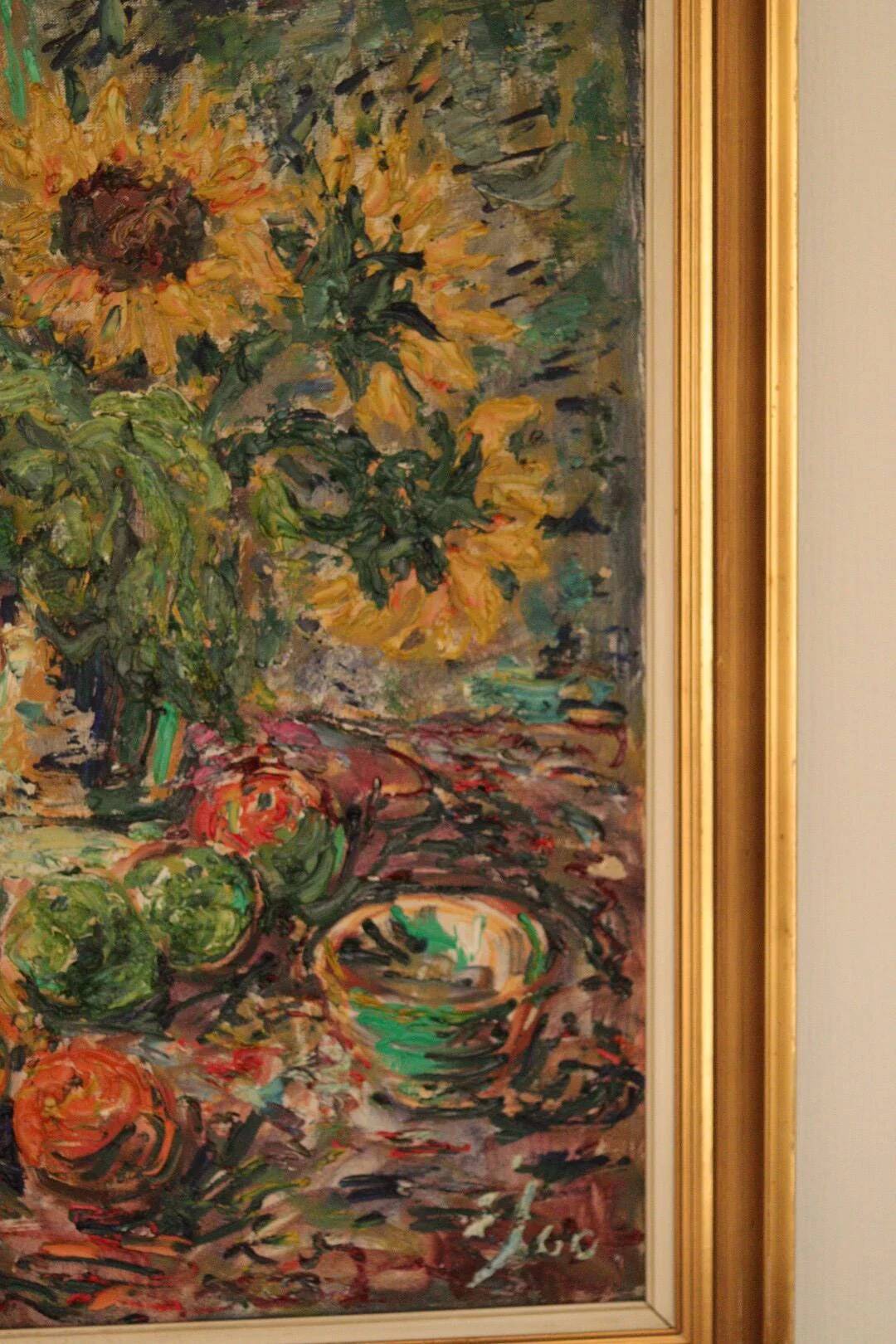 Still life with sunflowers by Gustaf Sjöö