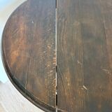 Antique turned wooden side table with authentic charm.