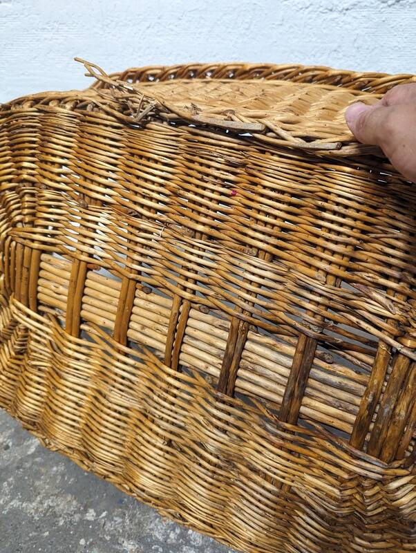 Large woven wicker basket
