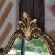Miroir baroque style rocaille doré