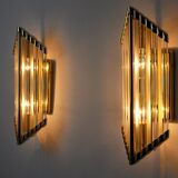 Pair of Venini sconces, Italy, 1980