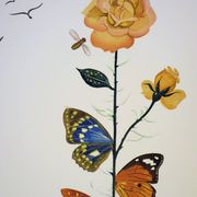 Salvador Dali: Flordali, The Butterfly Rose, original signed lithograph