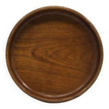 vintage round teak bowl