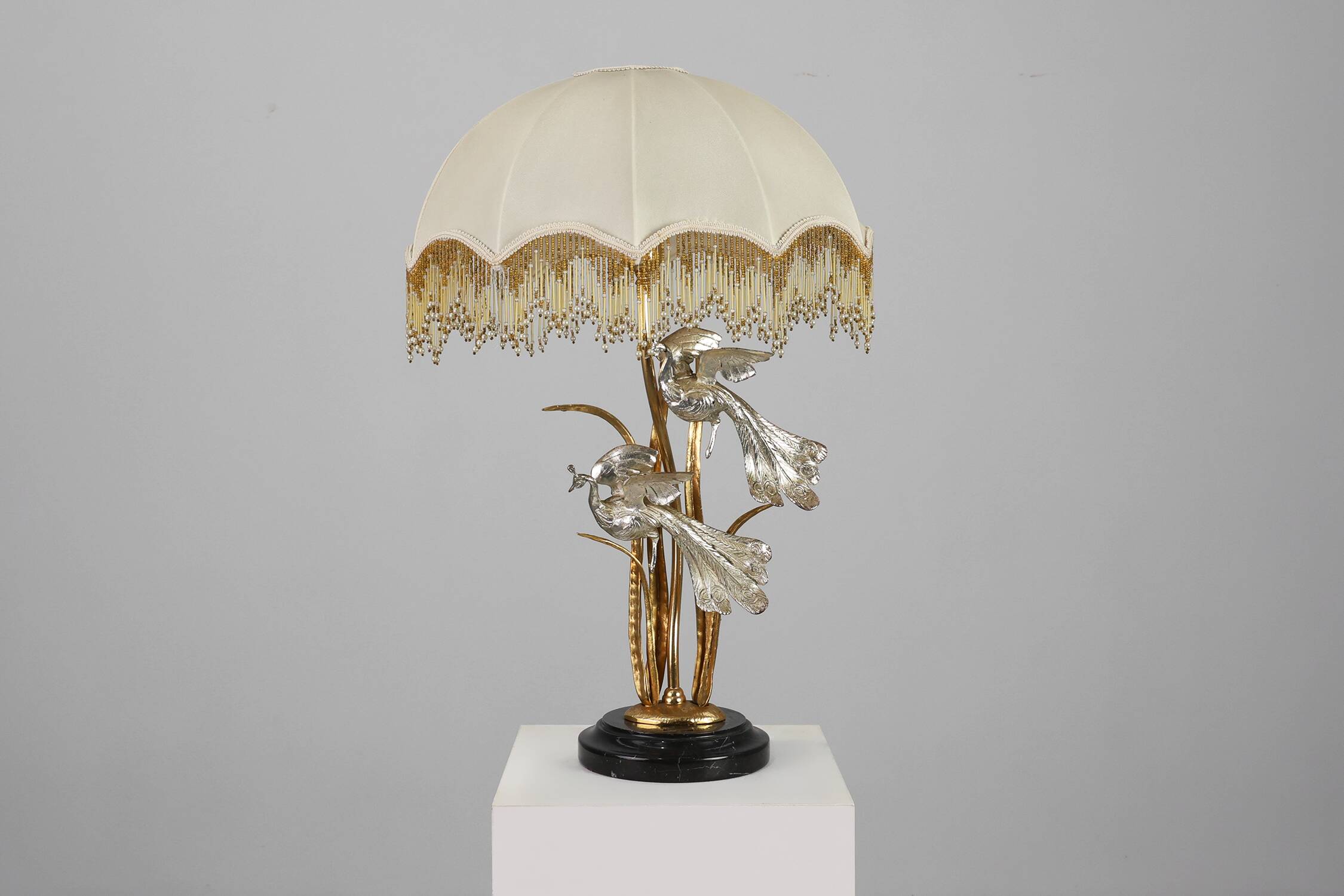 Lampe de table de style régence théâtrale d'Hollywood par Galeotti, Italie, années 1970.