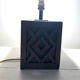 Brutalist folk art lamp base in teak from the 40s/50s.