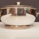 Silver metal compote