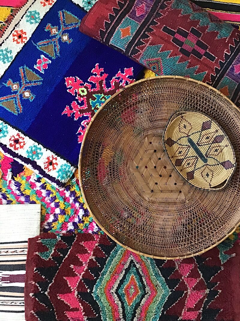 Vintage Thai vannerie