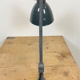 Industrial Grey Enamel Gooseneck Desk Lamp from Siemens, 1950s