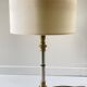 Lampe années 70 abat jour effet bois