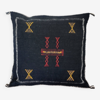 Berber cushion Sabra Black Tribal Motifs