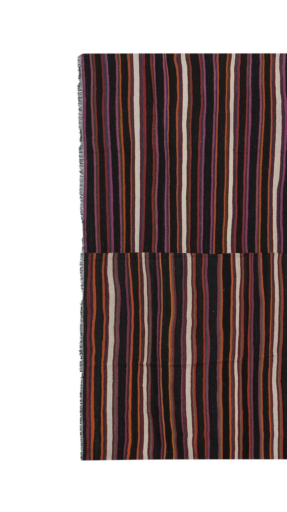 Vintage Turkish kilim handwoven 277x340 cm
