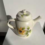 Vintage sunflower teapot Sarreguemines model Farandole H:20cm