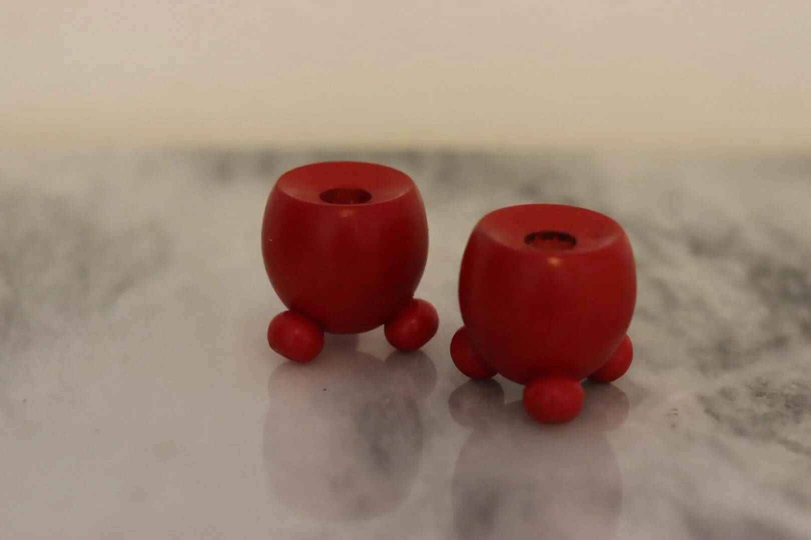 Pair of small Dala candle holder